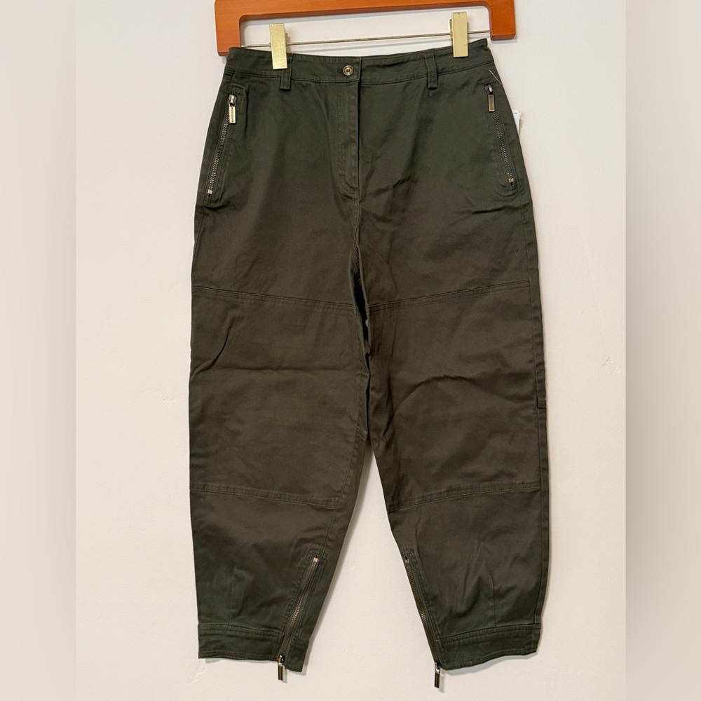 NMT Michael Kors Women’s Olive Green Barrel Pants Size 8